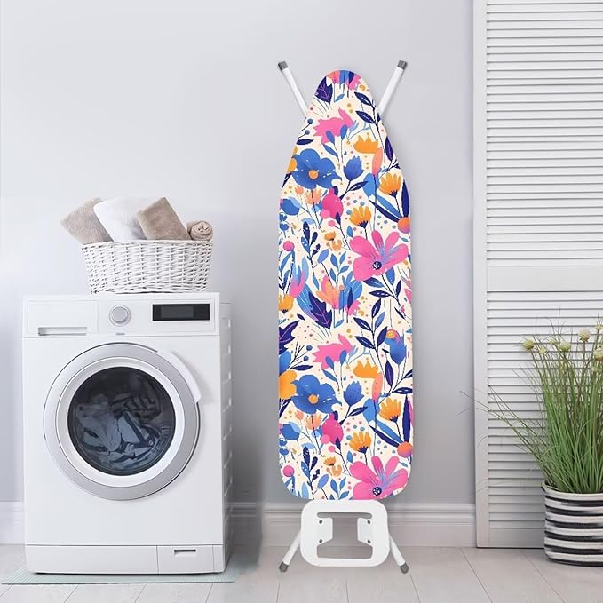 Cartoon Flower Field Easy Installation 15x54 Ironing Board Cover, Minimalist