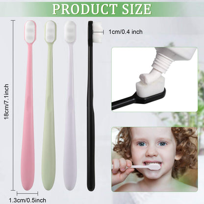 Patelai 16 Pcs Extra Soft Toothbrush, Ultra Soft for Sensitive Gums, 20000 Soft Bristles, Adult & Kid