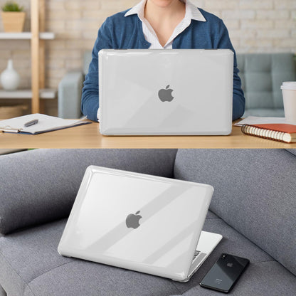 FINTIE Case Compatible with MacBook Air 13.3 inch (2020/2019/2018 Not for 2024) Model A2337(M1)/A2179/A1932, Protective Snap-On Hard Shell Cover Fit 13.3" Retina Display Touch ID, Crystal Clear