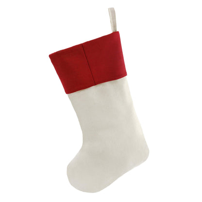 Bstaofy 18'' Rustic Christmas Stockings Set of 4 Felt Santa Reindeer Snowman Penguin Stockings Xmas Tree Ornaments Party Decor for Kids Family
