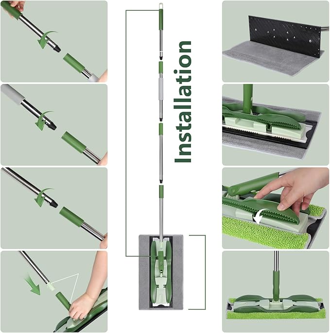 Microfiber Mops for Floor Cleaning, Masthome Professional Floor Mops