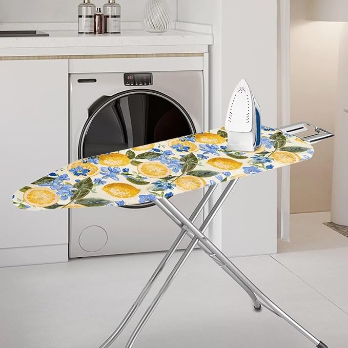 Yellow Lemon Ironing Board Cover and Pad 15x54 Inch, Iron Board Cover