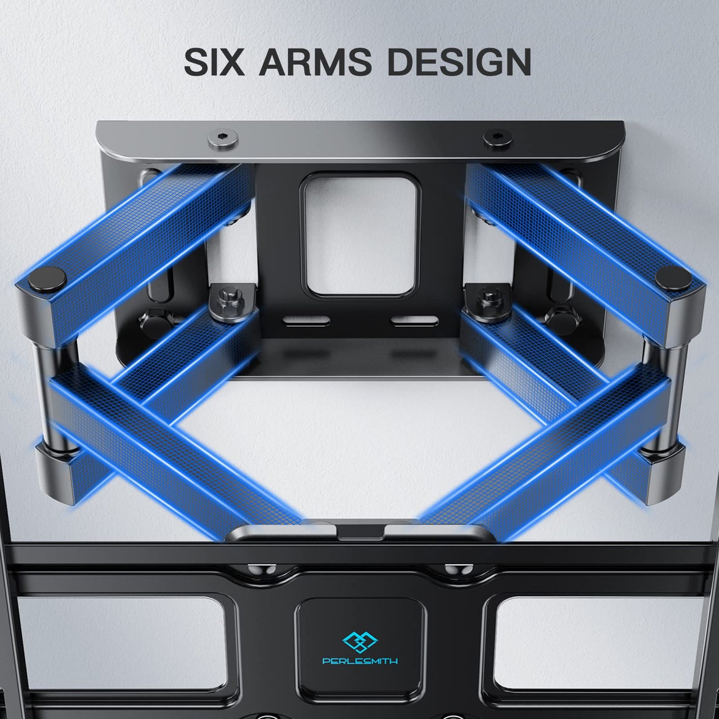 PERLESMITH TV Wall Bracket, Swivel Tilt for 26-70 Inch Flat & Curved TVs up to 45kg, Sturdy Wall Mount Max. VESA 400x400mm