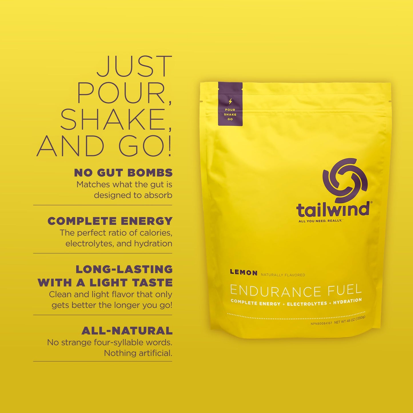 Tailwind Nutrition Endurance Fuel 50 Serving Lemon Flavour