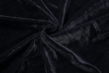 GraduatePro Hooded Cloak Cape Halloween Cosplay Witch Wizard Velvet Women Adult Costume Black