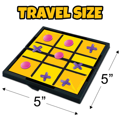 Gamie Magnetic Board Travel Games for Kids, Includes 12 Retro Fun Games - 5" Compact Design, Individually Boxed Travel Essentials for Kids Road Trip/Airplane/Camping, Stocking Stuffers for All Ages
