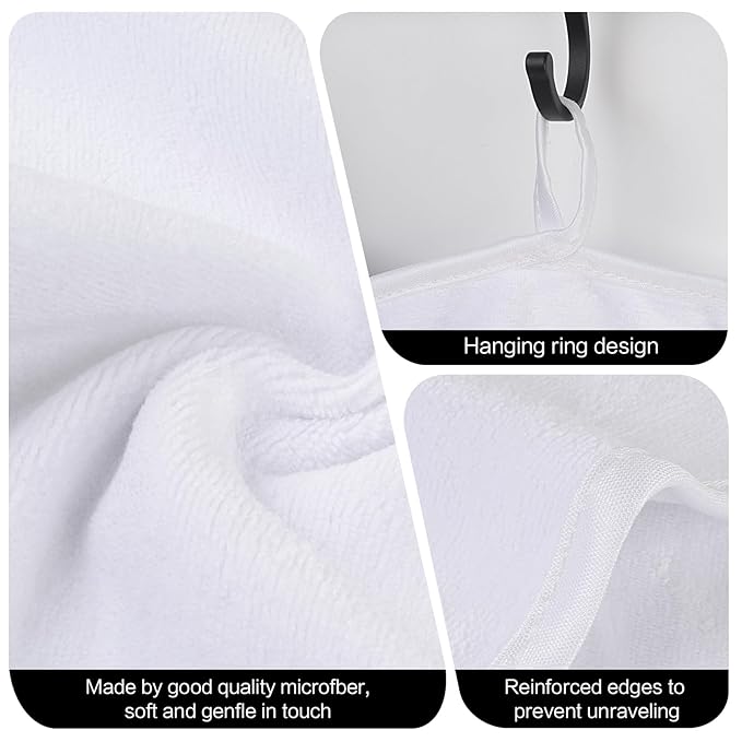 SINLAND Microfiber Facial Cloths Fast Drying Washcloth 8inch x 8inch Absorbent