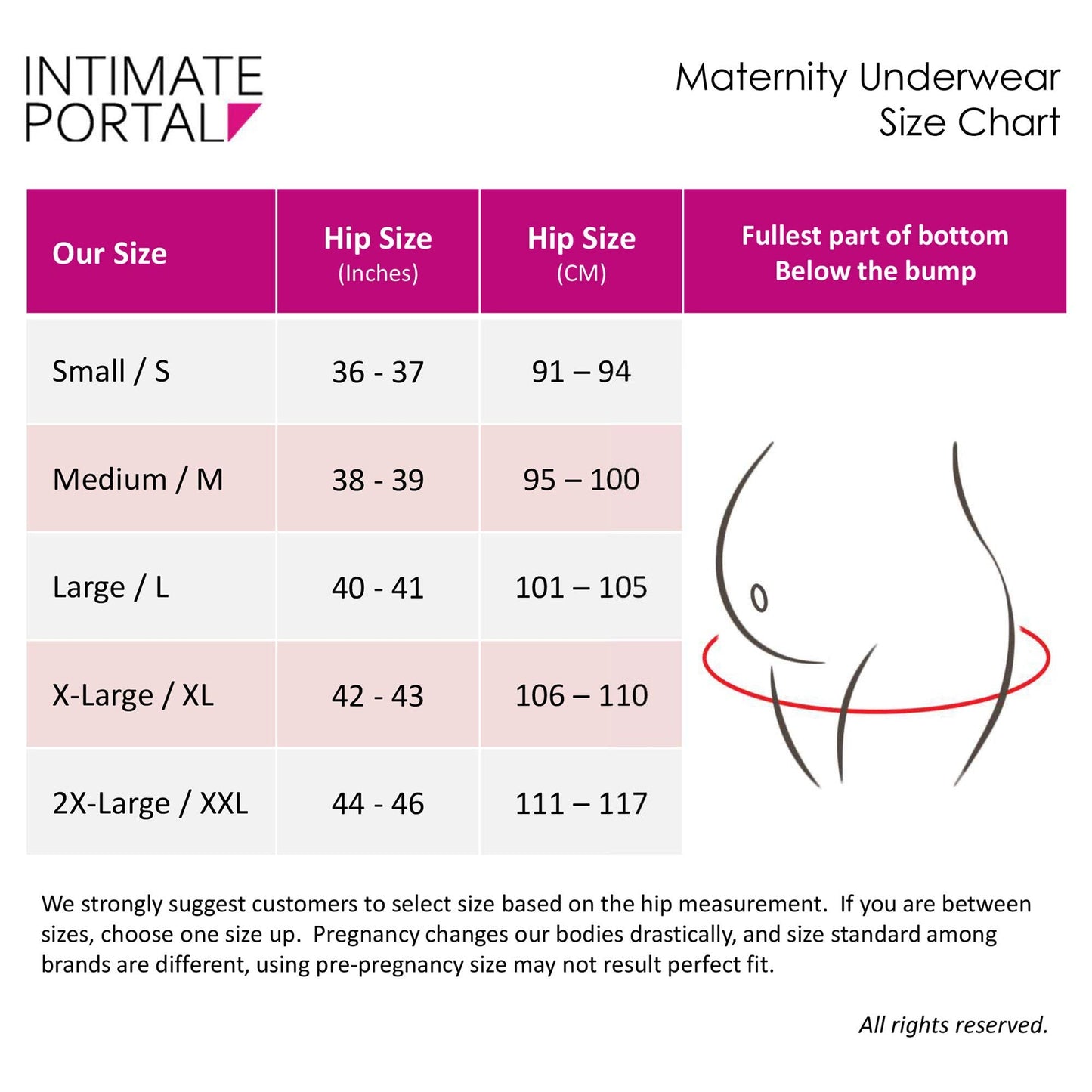 Intimate Portal Maternity Knickers Pregnancy Underwear After Birth Foldable Under Bump Pants 6-Pk Epitome L