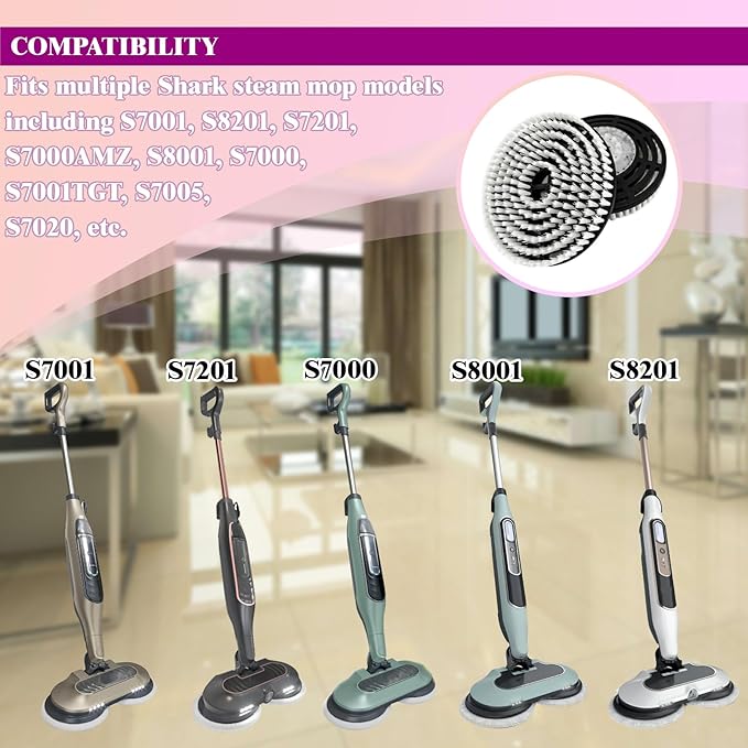 Steam Cleaner Mop Replacement Brush Heads