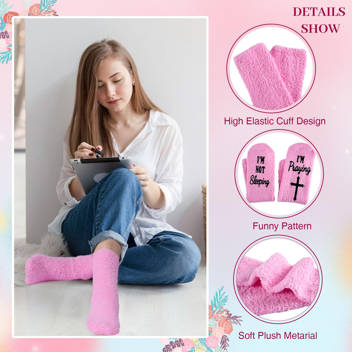 Christian Gifts for Women, 9 PCS Religious Gift Bulk Set Includes 20 oz Tumblern Straw Brush Sock Acrylic Quota Panel Keychain Bracelet Thanks Card Gift Box, Perfect Christmas Faith Gifts for Girls