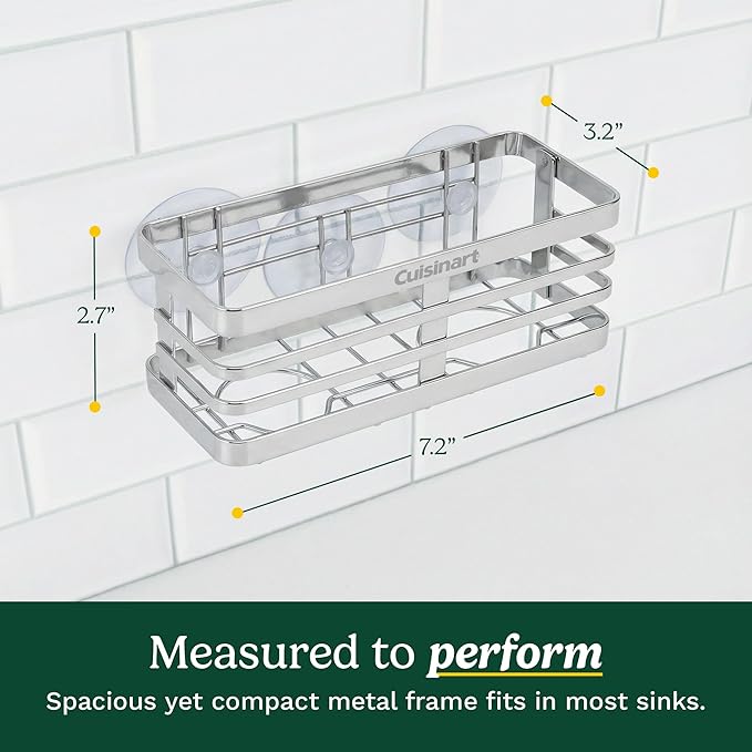 Cuisinart Sponge Holder for Kitchen Sink—Metal Sink Caddy