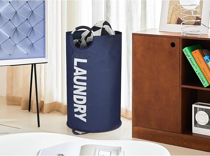 125L X-Large Laundry Basket, Freestanding Tall Clothes Hamper, Collapsible