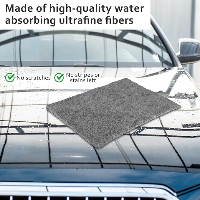5 PCS Extra Large Microfiber Cleaning Cloth 30"x20", Washable Reusable Floor