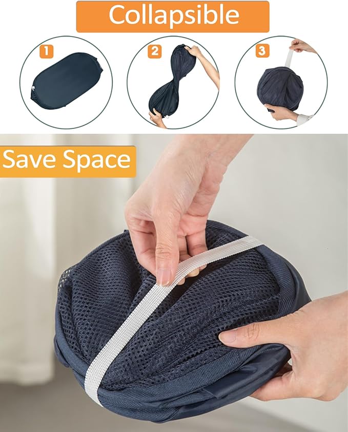 2 Pack Durable Collapsible Laundry Baskets