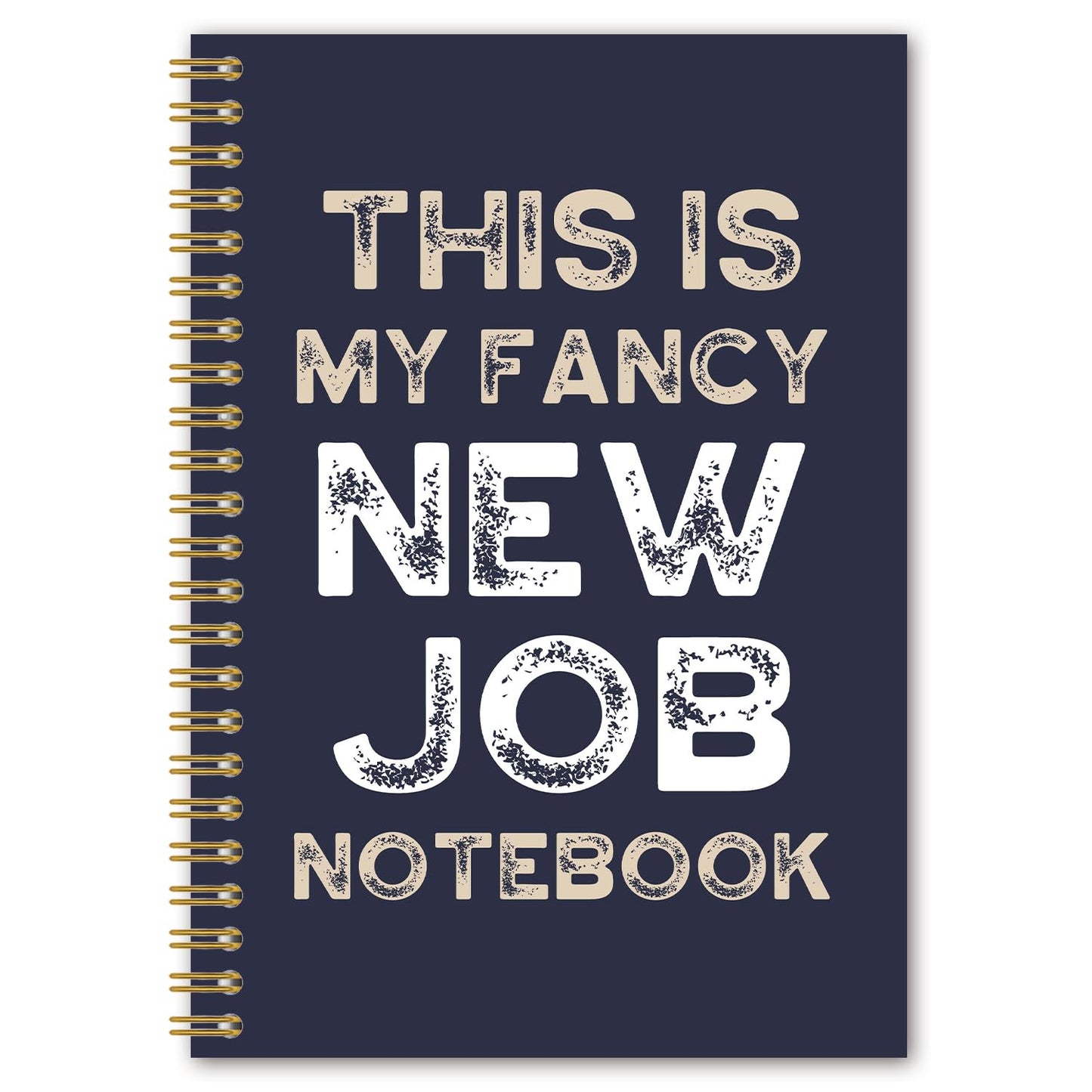 BEHIFL New Job Gifts Spiral Notebook, Farewell Leaving Goodbye Gifts for Coworkers Journal, Work Notebook for Note Taking, This Is My Fancy New Job Journal for Writing, 5.5x8.3 Inches