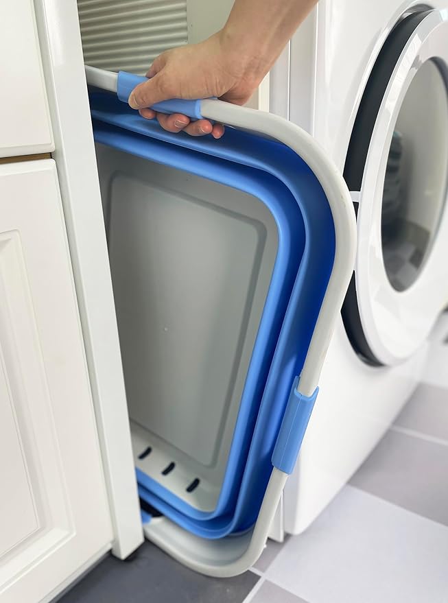 SAMMART 42L Collapsible Plastic Laundry Basket