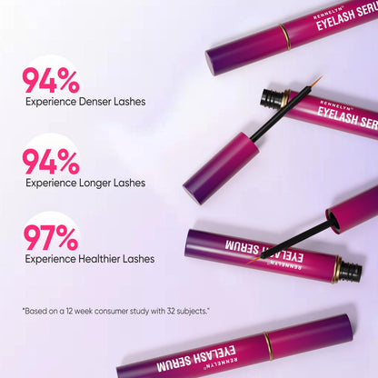 Eyelash Serum Lash Growth Enhancer: Advanced Natural Formula for Long Thickening Eyelashes (Eggplant, 5 ml)