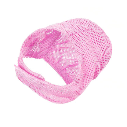 Vwvk 6 Pcs Cat Bathing Grooming Set - Adjustable Mesh Bathing Bag, Nail Clipper, Mesh Muzzle, Massage Brush, Tick Remover Tool & Nail File (Pink)