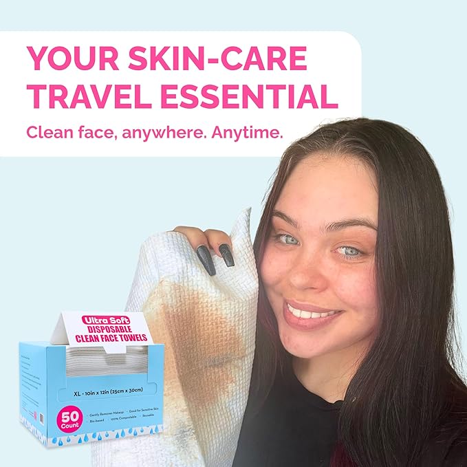 Elizabeth Mott Thank Me Later Disposable Face Towels – 100% Biobased Facial