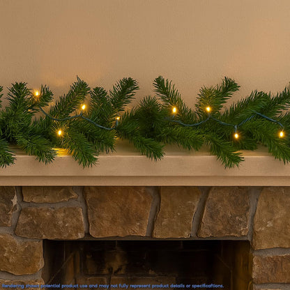 Novelty Lights 8.5 Foot 20 Light Mini LED Crafting Lights, Warm White LEDs on Green Wire, 24 Inch Lead, Non-Connectable Short Fairy Light String for Art Projects, Bottle Lights, Crafts