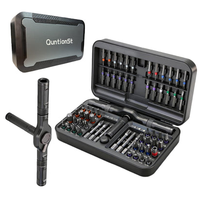 66 in 1 Magnetic Screwdriver Set, Multi-Bit Ratchet Screwdriver Kit with S2 Steel Precision Bits, T-Handle Repair Tool Set for Computer,Bicycle, Electronics, Furniture, DIY, Ideal Gift for Me Husband