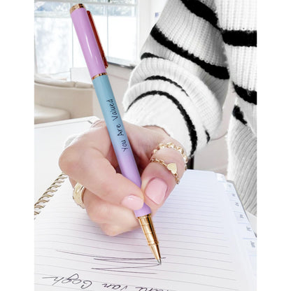 MESMOS 3pk 0.7mm Fine Tip Gel Ink Pen Set, Thank You Gifts for Women, Aesthetic Journaling Teacher Pens, Coworker Administrative Professional Day Gifts for Women, Inspirational Fancy Pens