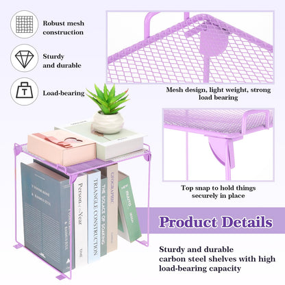 25PCS Locker Organizer Accessories, Purple Locker Accessories Kit, Girls Lockers Decorations, Magnetic Locker Accessories Set, Locker Decor, Back to School Essentials, with Locker Shelf, etc.