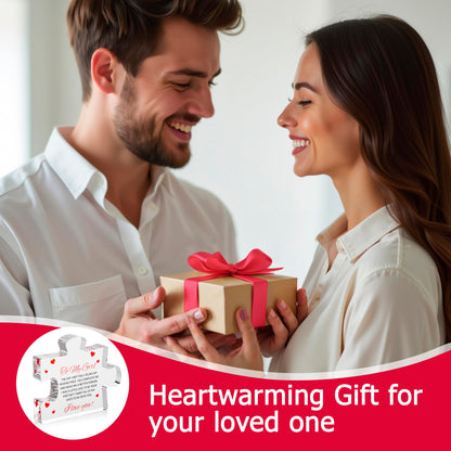 Engraved Acrylic Block Puzzle - Sentimental Gift for Her - Valentine's Day & Fiance Birthday Gift