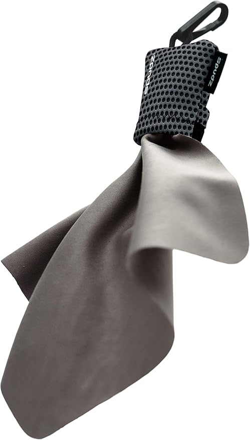 SPUDZ Ultra Microfiber Lens Cleaner – Closable Pouch, Washable –