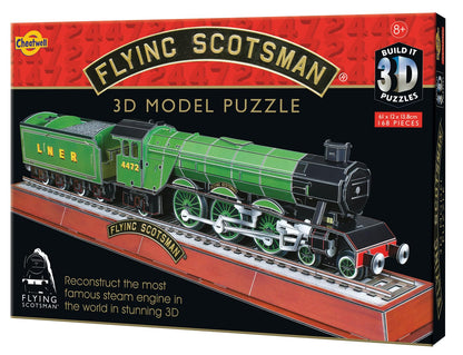 Cheatwell Games - BYO 3D Flying Scotsman - 3D Puzzles For Kids & Adults - Model Kit To Build - Gift For Children and Adults - 168 Pieces - Ages 8+
