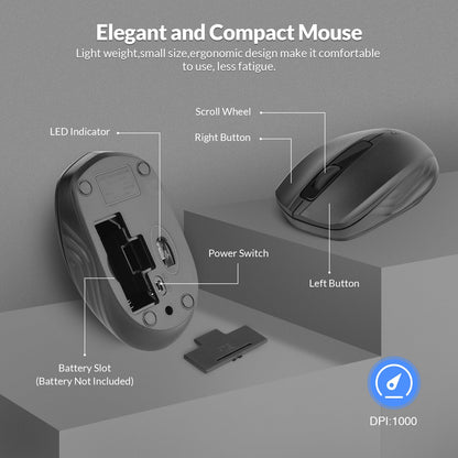 Wireless keyboard and Mouse Set,Rii RK200 Standard Full Size Wireless Keyboard and Mouse 104 Keys for Work Office Home UK Layout(AAA Batteries not Include)