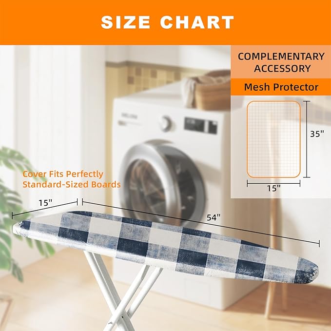 Ironing Board Cover 15x54 Inch- Standard Cotton Cover