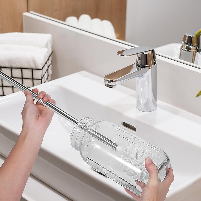 3 Gallon and 5 Gallon Water jug Cleaning Brush, Extra Long Water Bottle Carboy