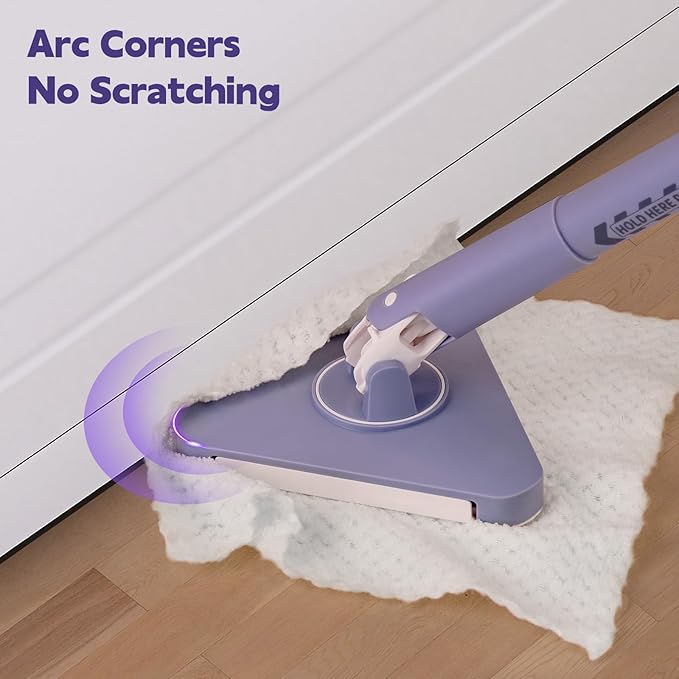 ClicLak Wall Cleaner Mop, Instantly Attach & Remove Cloth Touch-Free,