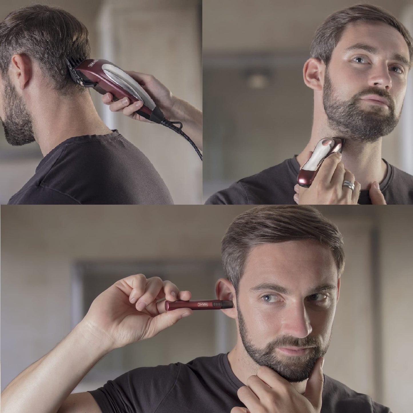 Wahl Hair Clipper & Trimmer Complete Grooming Set, Hair Clipper Gift Set, Corded Head Shaver, Beard Trimmers Men, Stubble Trimmer, Personal Trimming, Male Grooming Set