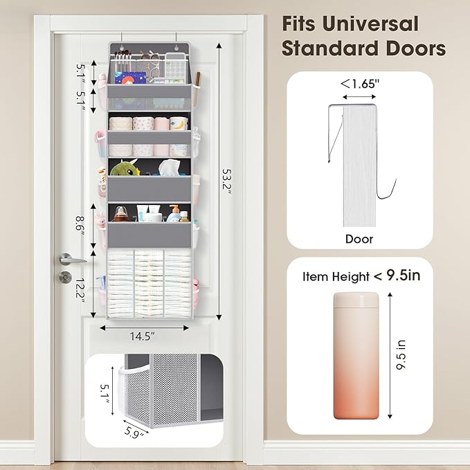 WISELIFE 5-Tier Over the Door Organizer