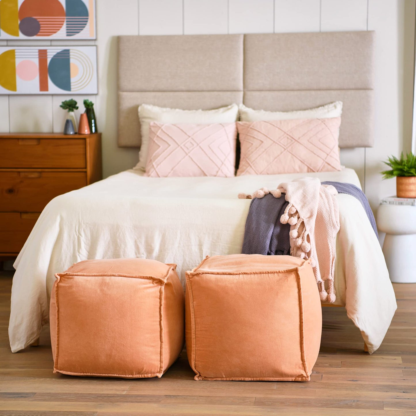 Main + Mesa Woven Cotton Pom Pom Throw