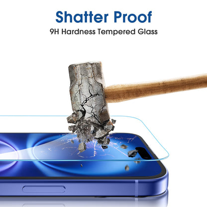 amFilm Easiest Installation OneTouch for iPhone 15 Pro Max Screen Protector [6.7 Inch] Tempered Glass + Camera Lens Protector, Auto-Alignment Tech, Bubble Free, Case Friendly, Anti-Scratch [2+2 Pack]