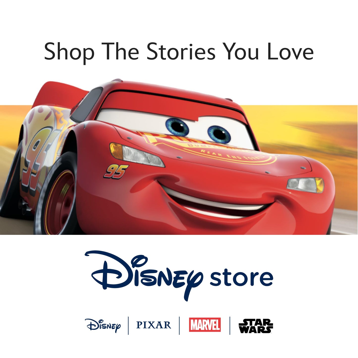 Disney Store Official Lightning McQueen Remote Control Car, Pixar Cars, 15cm/6'', 2.4 GHz, Moves in 4 Directions, Red RC Toy Vehicle, Suitable for Ages 3+