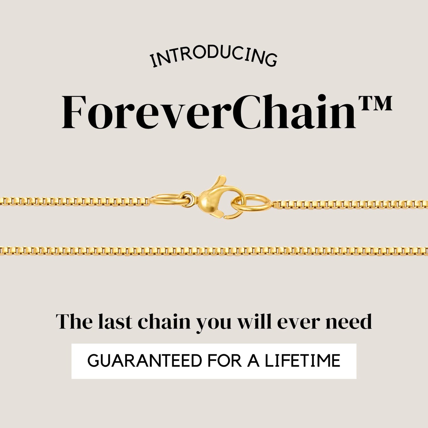 KISPER 24k Gold Over Stainless Steel 1.2mm Thin Box Chain Necklace, 20 inch