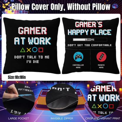 Gamer Gifts Sets for Boys, Birthday Christmas Cool Gaming Gift, Gaming Throw Blanket Tumblers Funny Pillow Covers Socks Keychain and Gifts Box for Easter Basket Graduation Men Girl Teen Gamer Lover