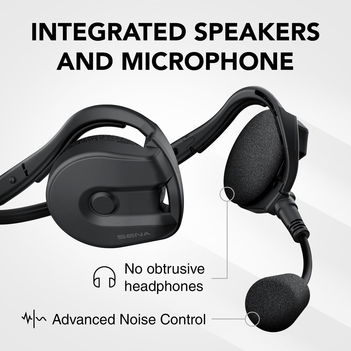 Sena Expand Multi-Sport Bluetooth/Mesh Intercom Communication Headset for Hiking, Rock Climbing, Fishing, Hunting and more