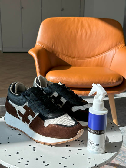 Liquiproof LABS Premium Protector Spray 125ml long lasting waterproof and stain protection for leather, suede, nubuck, sheepskin and fabrics. For shoes handbags trainers boots clothes