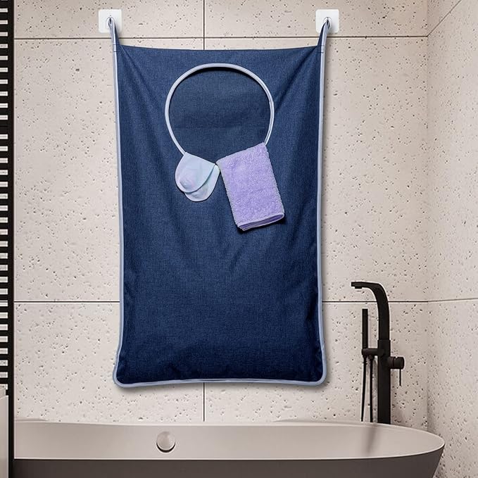 KEEPJOY 2 Pack Large Hanging Laundry Hamper Bag, 35x21.6 Inch Oversized Clothes