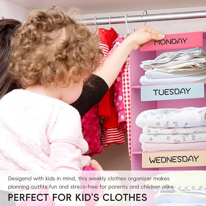 VERONLY Weekly Hanging Closet Organizer
