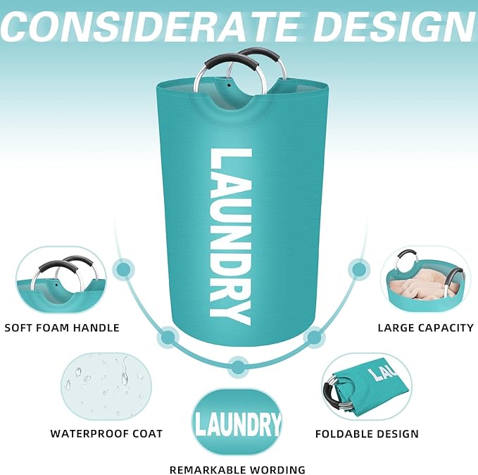 StorageRight 75L Large Laundry Basket, Laundry Hamper, Dirty Clothes Hamper