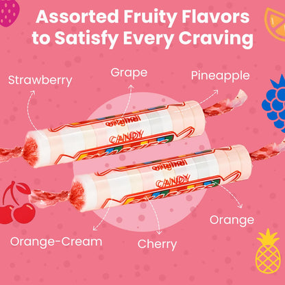 Smarties Candy Bulk Rolls Original Flavor - Gluten & Vegan Free - Classic Sweetness From Family Owned Company Since 1949, Peanut Free & Dairy Free - Perfect Halloween Candy - 4 Pound Bag