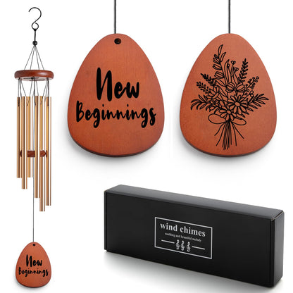 New Beginning Gifts for Women Wind Chime Break Up Farewell Going Away Gift New Job Leaving Job Gifts for Friends and Coworkers