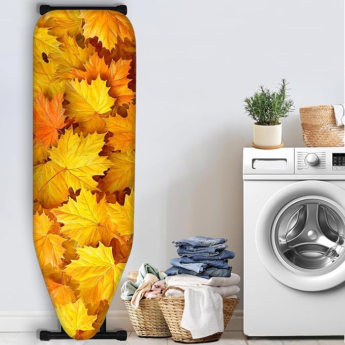 Nuxovilar Autumn Maple Leaves Ironing Board Cover, 15 * 54inch, Fit Most