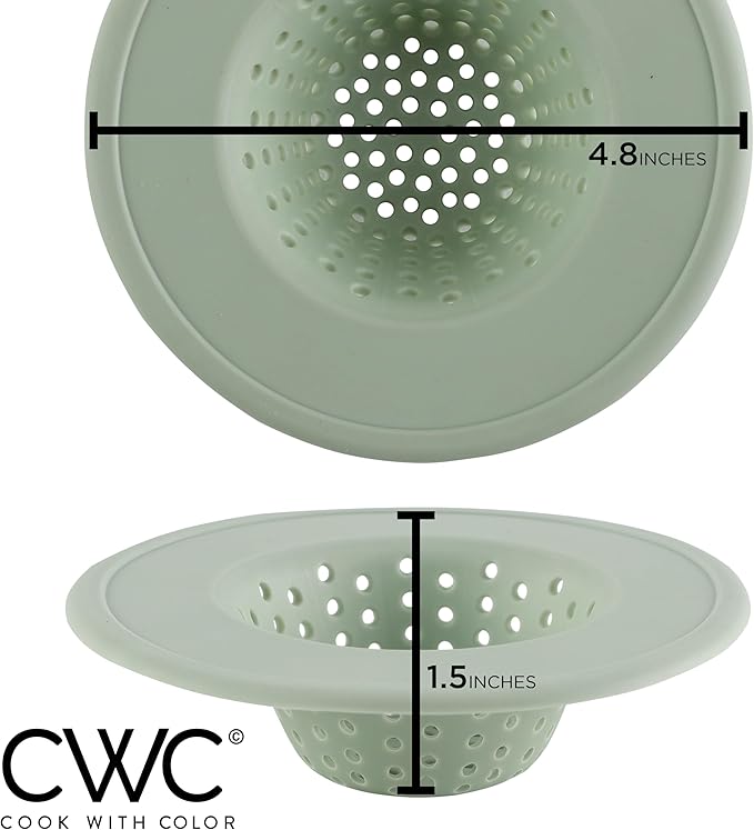 COOK WITH COLOR Kitchen Sink Strainer, Flexible Sink Strainer, Sink Drain